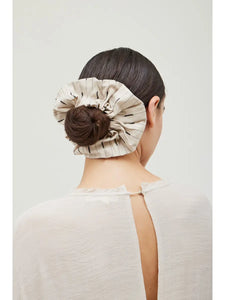 Linen Print Scrunchies